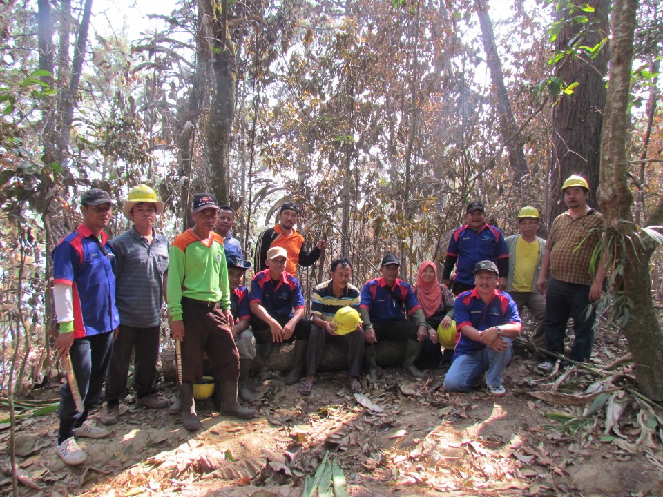 A review of the location of forest fires by the Dean of the Faculty of Forestry of IPB and its staff