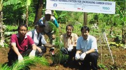Ceremonial Planting of 2,000 Tree by TOSO Company, Ltd. Japan