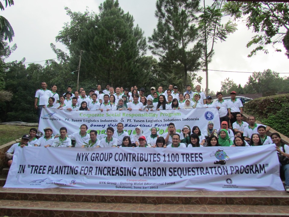NYK Group Ceremonial Program Contributes 1,100 Trees in Planting Tree for Increasing Carbon Sequestration Program