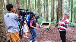 Shooting of the Gunung Walat University Forest (GWUF) by DAAI TV in Bumiku Satu program