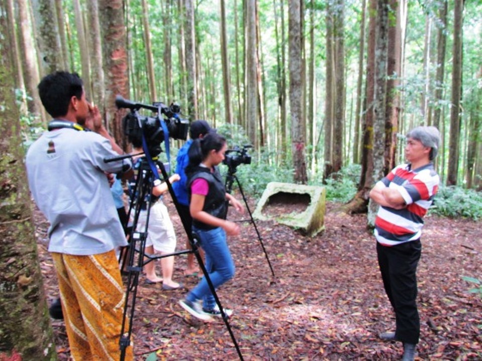 Shooting of the Gunung Walat University Forest (GWUF) by DAAI TV in Bumiku Satu program