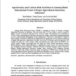2011_agroforestry and carbon sink
