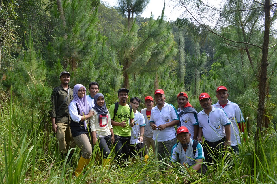 Peninjauan tanaman kerjasama oleh PT TOSO Industry Indonesia tahun 2014